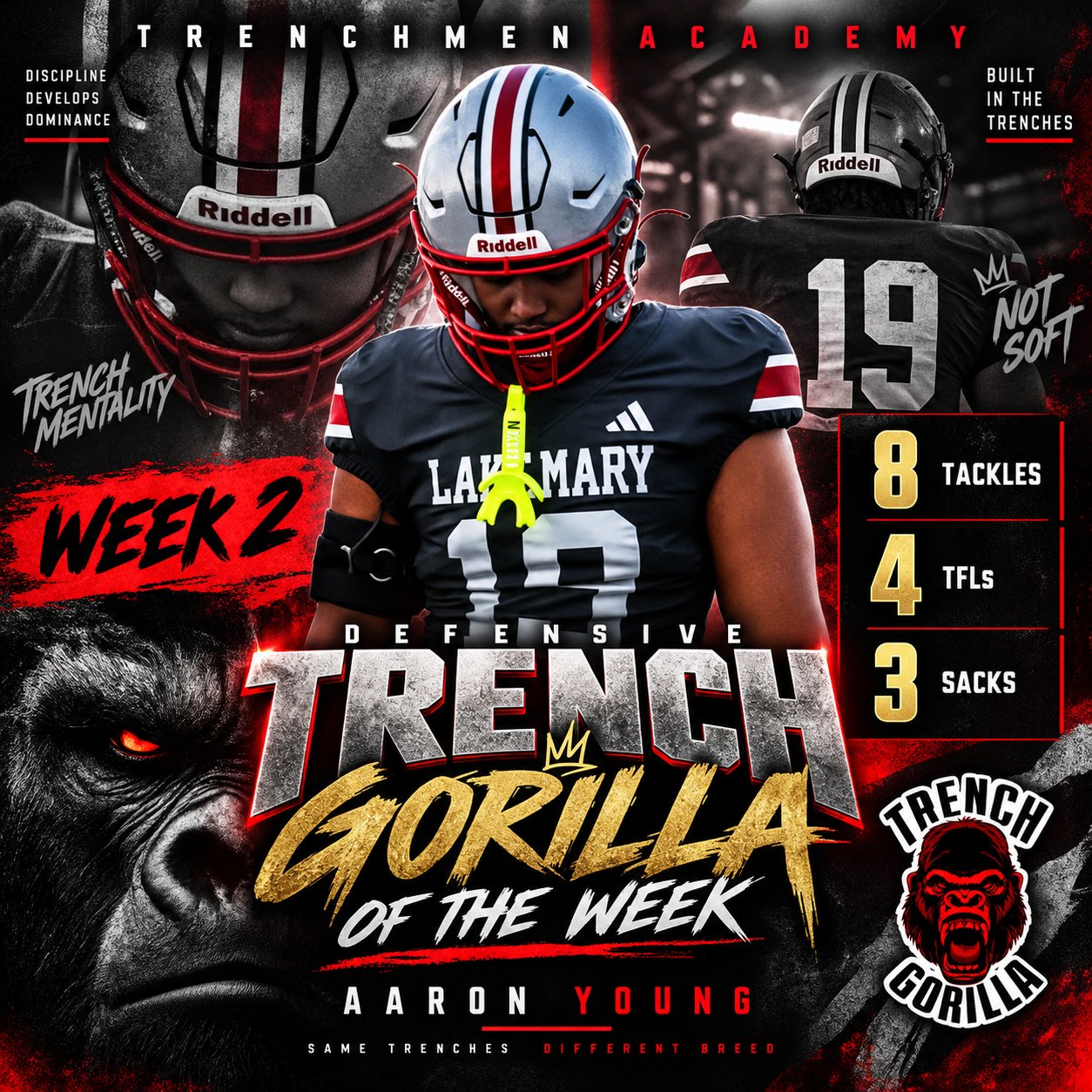 Aaron Young, Defensive Trench Gorilla of the Week, Week 2